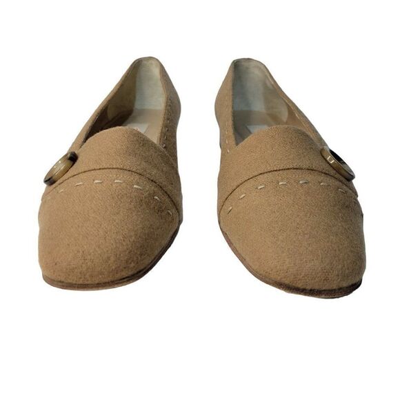 Vintage Talbots Wool & Leather Flat Shoes (Size 7.5M) - Picture 4 of 8